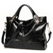 Elegant Everyday Tote With Generous Interior Pockets - Black
