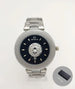 Watch Featuring Lion Motif And Calendar Display - M Silver Black