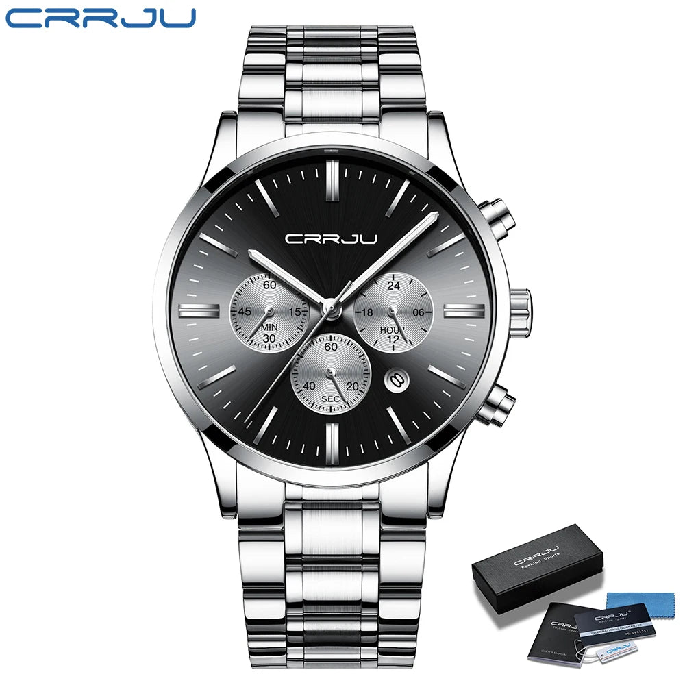 Contemporary Chronograph Timepiece With Three Subdials