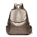 Backpack with Zipper Closure for Daily Use Travel - Bronze