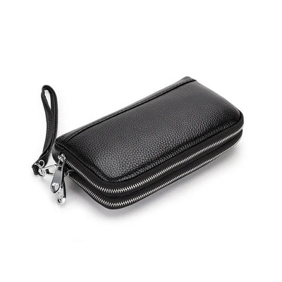 Long Zip Wallet with Wrist Strap for Phone Card