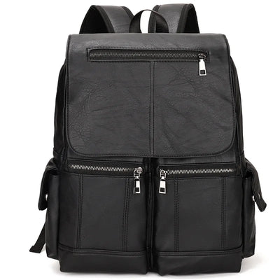 Backpack with Front Pocket Zippered Compartments