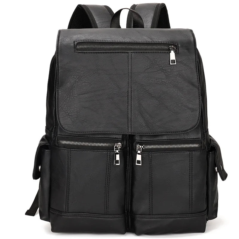 Backpack with Front Pocket Zippered Compartments