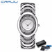 Ornate Bracelet Watch With Round Dial Timeless Glamour - Silver