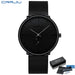Slim Mesh Dial Wristwatch With Subdial Accent Premium - Black Black