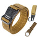 Nylon Belt with Rustproof Buckle Quick Release - Wolf Brown