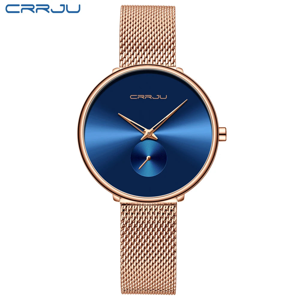Minimalist Round Timepiece With Slim Band For Everyday