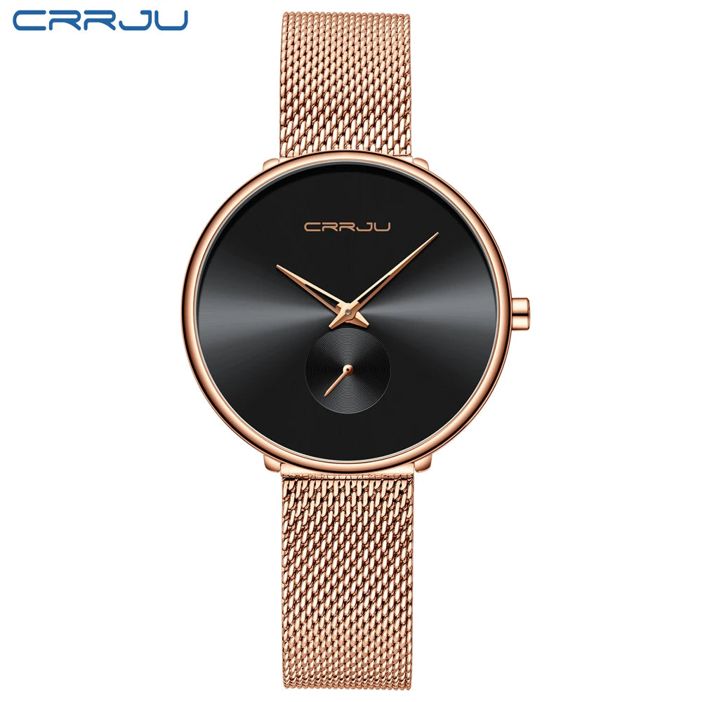 Minimalist Round Timepiece With Slim Band For Everyday
