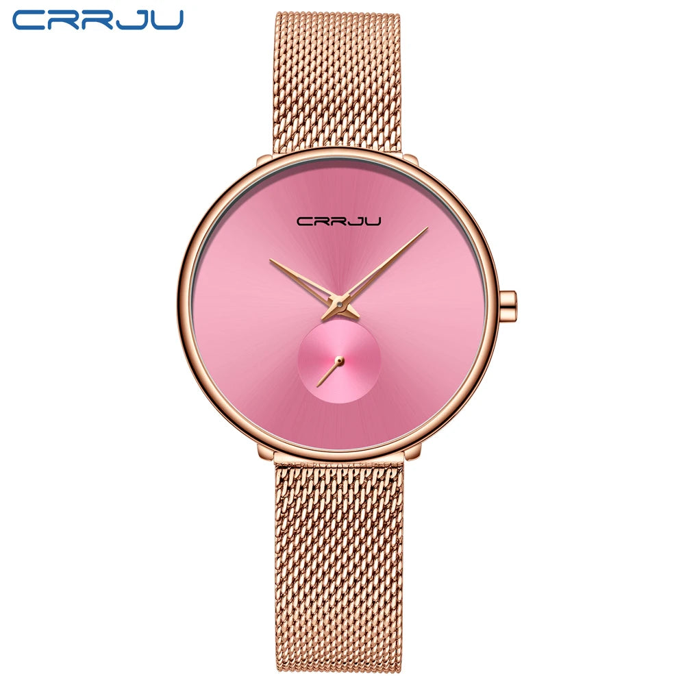 Minimalist Round Timepiece With Slim Band For Everyday