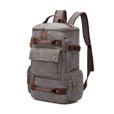 Canvas Backpack with Front Pocket And Large Capacity