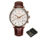 Heritage Chronograph Timepiece With Refined Band Design - Rose