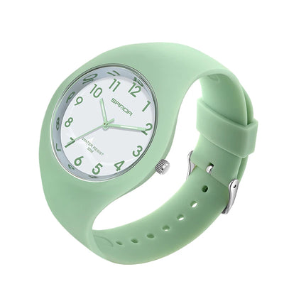 Women's Wristwatch Ultra Thin Quartz Timepiece - Green