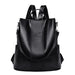 Anti Theft Backpack for Women with Internal Pocket - Black