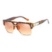 Classic Luxury Sunglasses with Gold Frame Gradient Lens - Gold Black Line V2