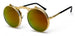Folding Round Steampunk Sunglasses Arch Frame - RD/MR
