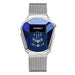 Geometric Dial Watch with Mesh Band Premium Design - Mesh Se