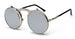 Folding Round Steampunk Sunglasses Arch Frame - SV/MR
