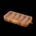 Transparent Jewelry Storage Box with 10 Compartments - Clear Orange