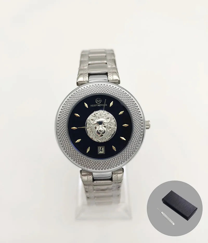 Watch with Complete Calendar Lion Dial