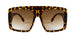 Oversized Sunglasses with Gradient Lenses UV400 - Full Black V5