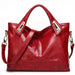 Elegant Everyday Tote With Generous Interior Pockets - Red
