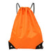 Foldable Waterproof Gym Bag with Drawstring Closure - Orange