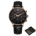Heritage Chronograph Timepiece With Refined Band Design - Black Gold
