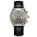Open Heart Tourbillon Watch with Leather Strap - Silver Grey