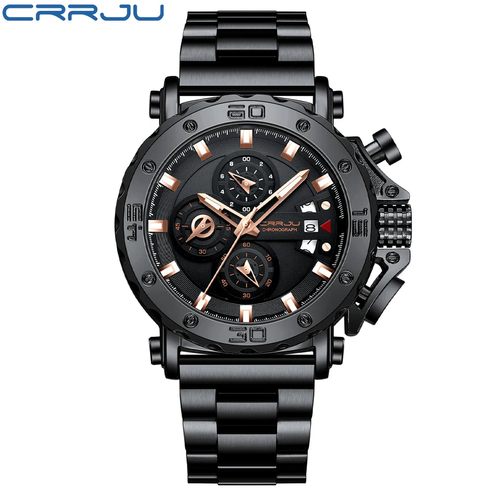 Chronograph Dial Timepiece With Bold Silhouette Design