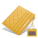 Mini Wallet Zipper Card Holder Slim Compact Design - Yellow