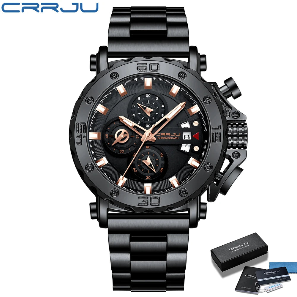 Chronograph Dial Timepiece With Bold Silhouette Design