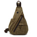 Chest Bag Single Shoulder Messenger Large Capacity - Coffee