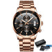 Artisan Chronograph Wristwatch With Classic Bracelet - Rose Black