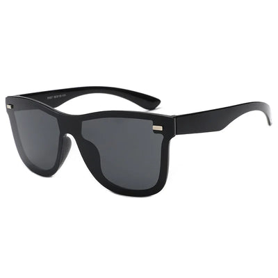 Sunglasses Rimless Square Mirrored Lenses Classic