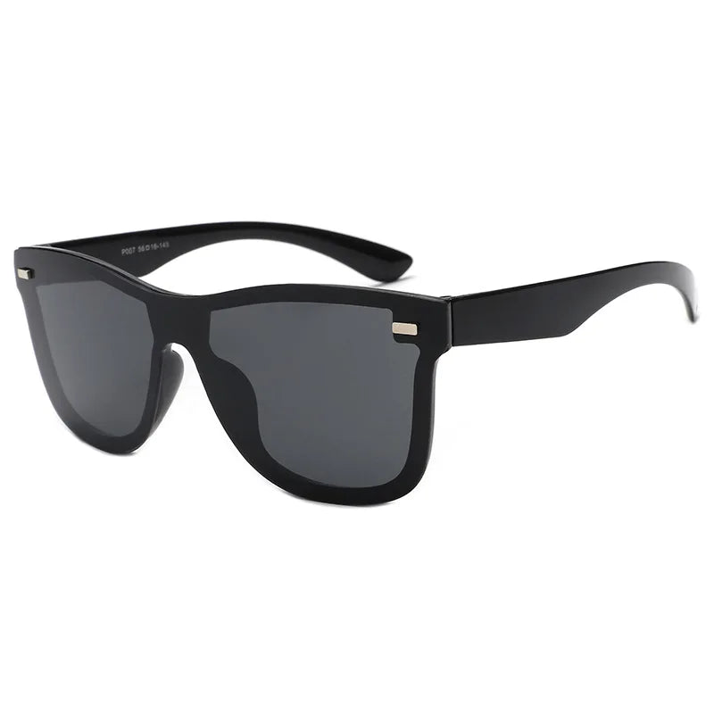 Sunglasses Rimless Square Mirrored Lenses Classic