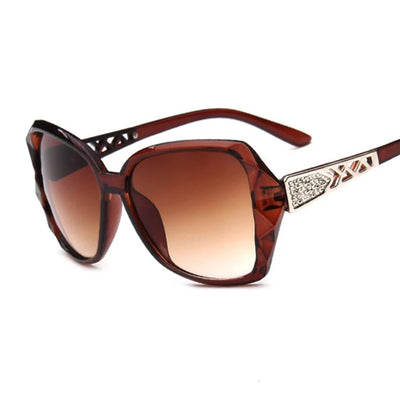 Square Sunglasses with Mirror Lenses Crystal Temple