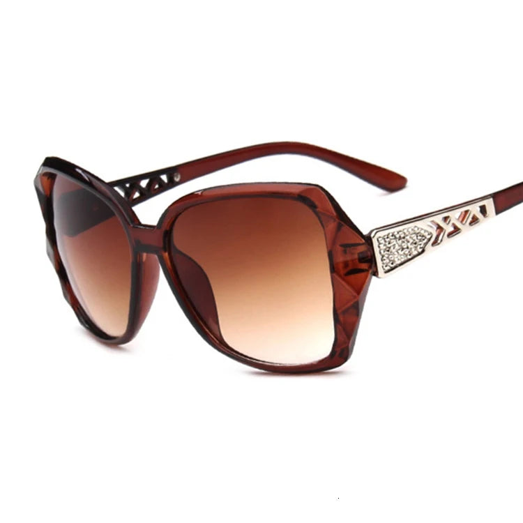 Square Sunglasses with Mirror Lenses Crystal Temple