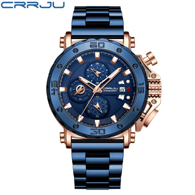 Bold Chronograph Wristwatch With Large Dial And Date