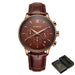 Heritage Chronograph Timepiece With Refined Band Design - Brown