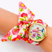 Floral Watch With Decorative Dial Embellishments - Gold V4