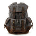 Vintage Canvas Backpack for Travel And Daily Use - Waxed Dark Grey V3