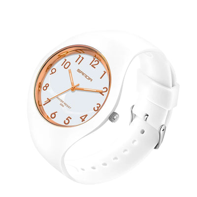 Women's Wristwatch Ultra Thin Quartz Timepiece - White