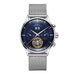 Mens Automatic Wristwatch Open Heart Elegant Classic - Steel Blue
