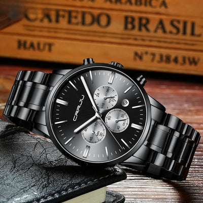 Chronograph Watch for Refined Daily Wear and Precision - WO2MEN