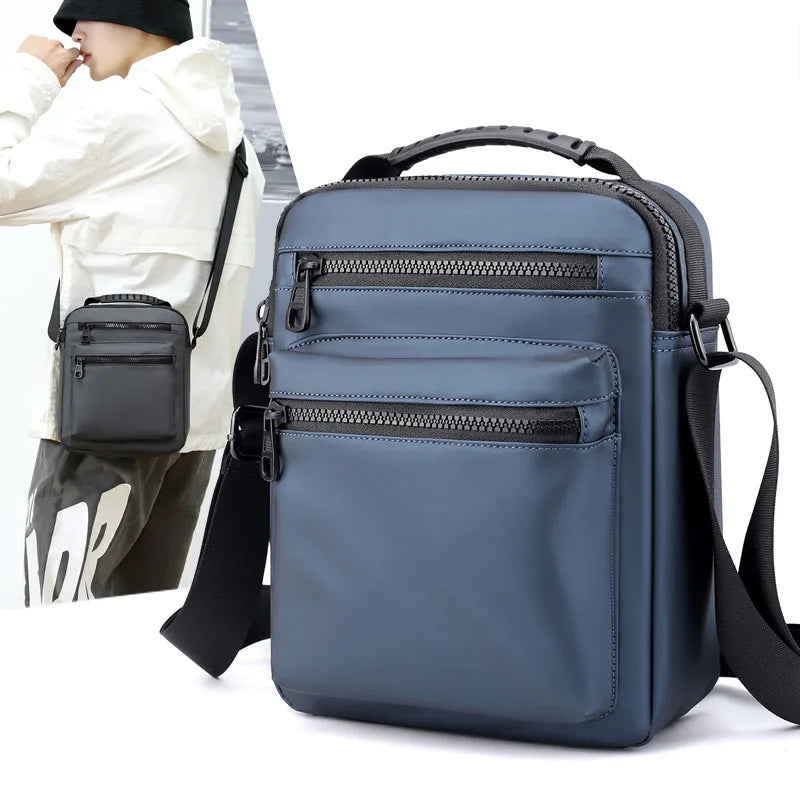 Messenger Bag Multipocket Design with Zip Pockets