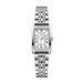 Rectangular Stainless Steel Watch with Roman Numerals - Silver