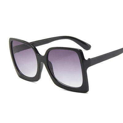 Oversized Square Sunglasses with Mirror Lenses UV400