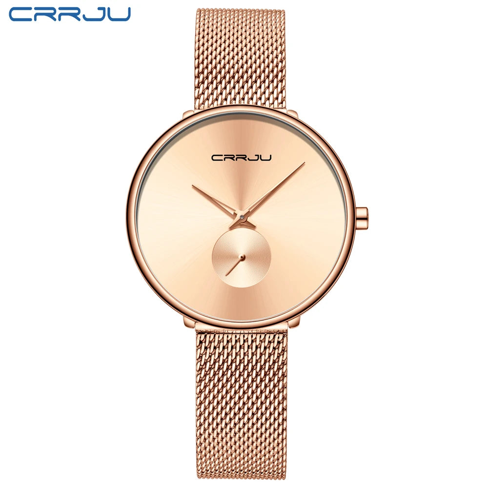 Minimalist Round Timepiece With Slim Band For Everyday
