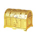 Vintage Metal Treasure Chest Jewelry Box Lock - Gold