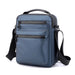 Messenger Bag Multipocket Design with Zip Pockets - Blue